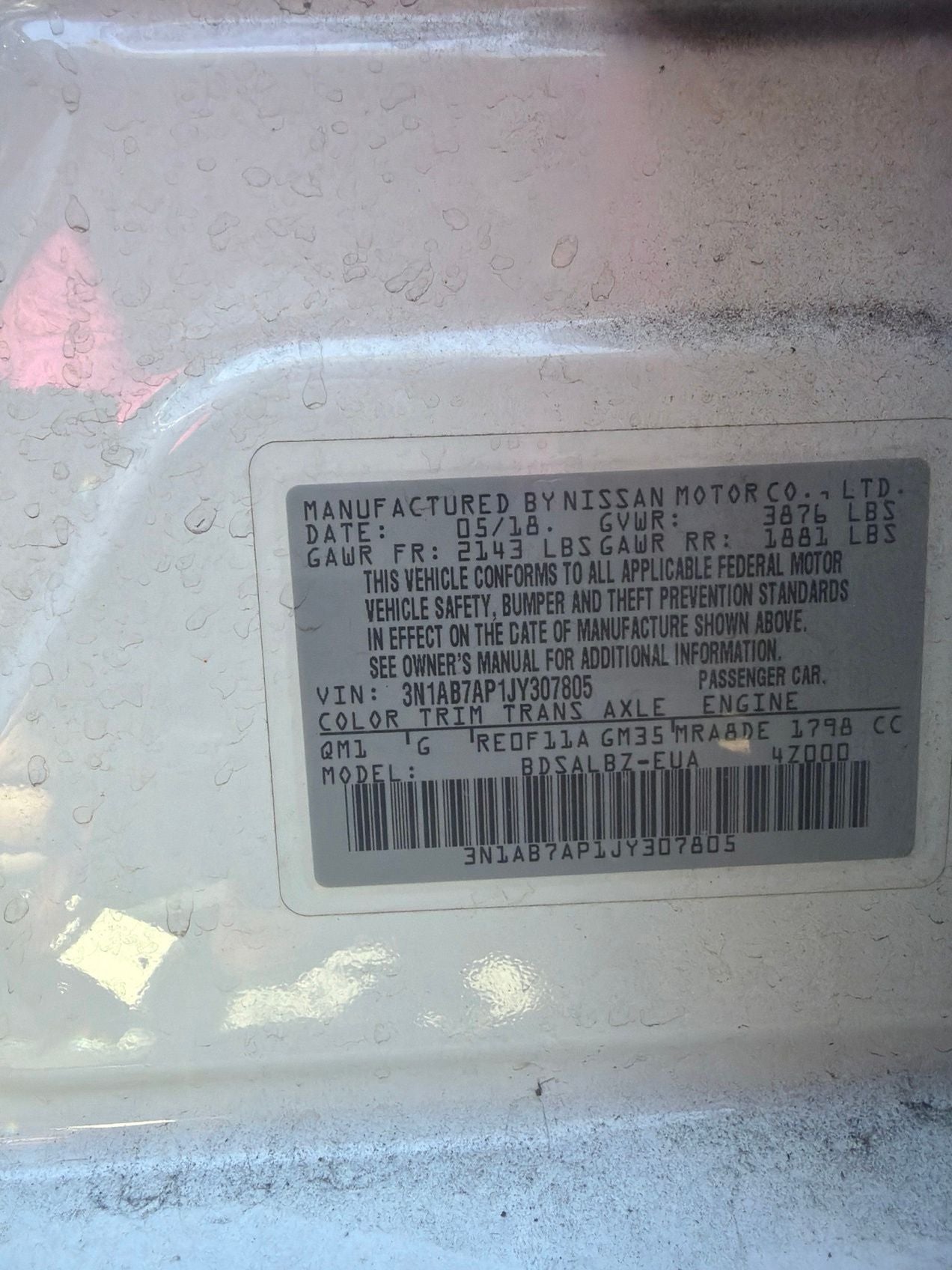 2018 Nissan Sentra S