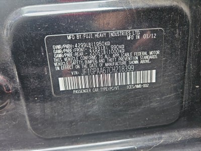 2012 Subaru Impreza 2.0i