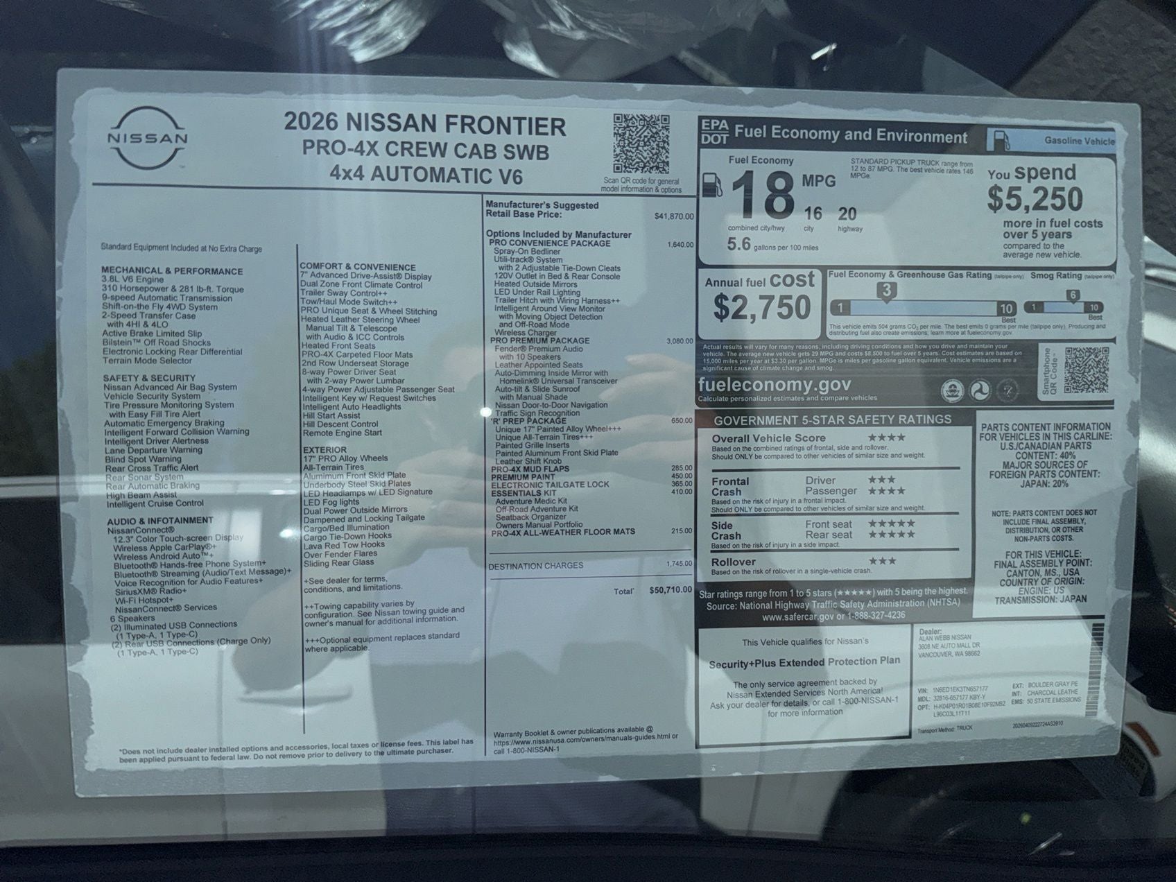 2026 Nissan Frontier PRO-4X
