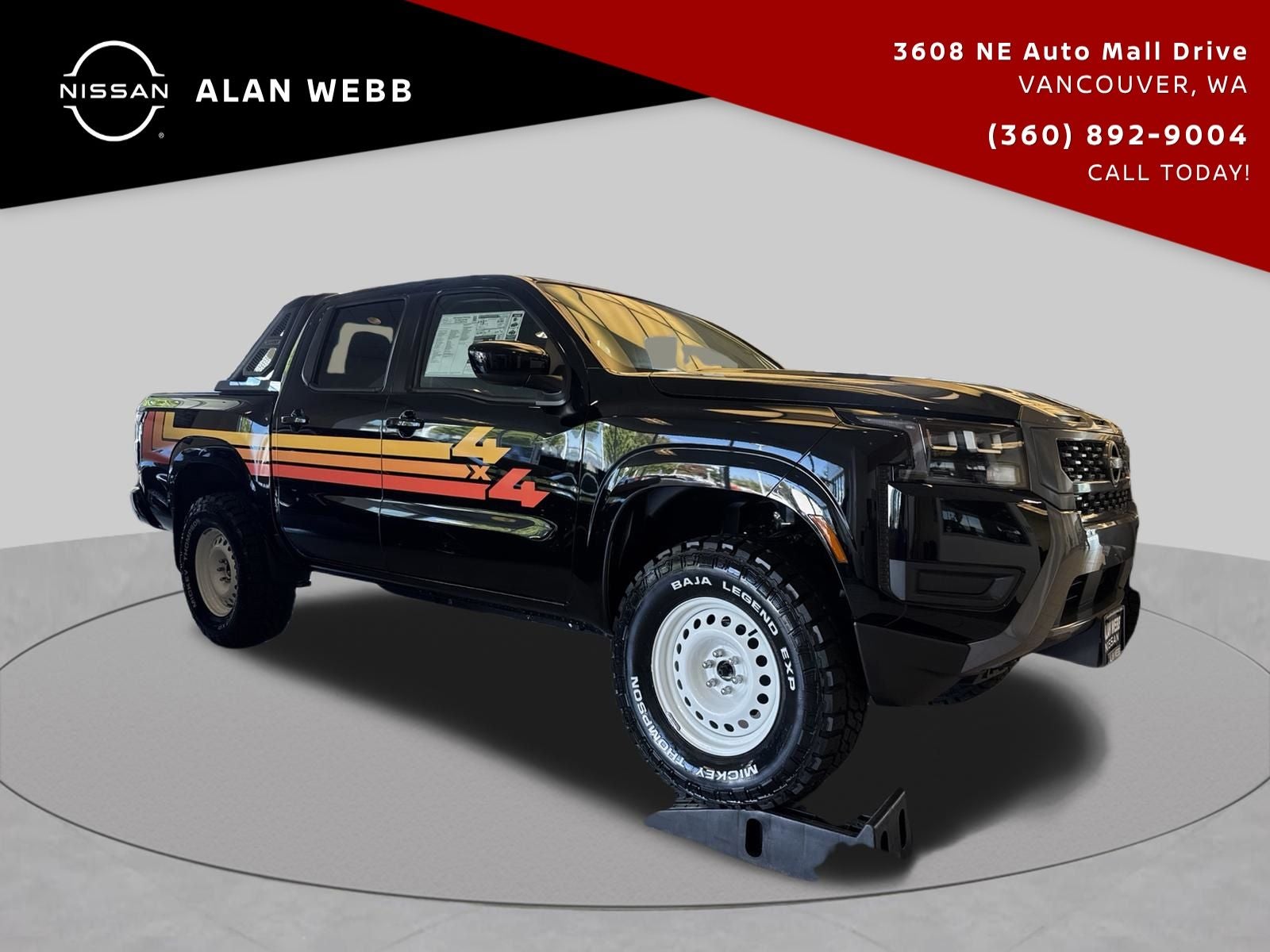 2026 Nissan Frontier SV 2.5 LIFT RETRO WHEELS GRAPHICS RACK KC LIGHTS