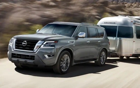 2023 Nissan Armada towing an airstream | Alan Webb Nissan in Vancouver WA