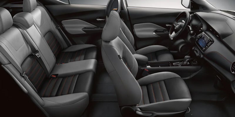side view of front and back seats of the 2024 nissan kicks
