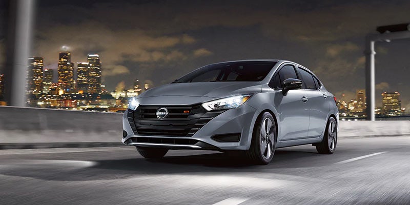 front right angle view of a 2024 nissan versa